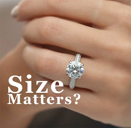 round diamond engagement ring on a hand