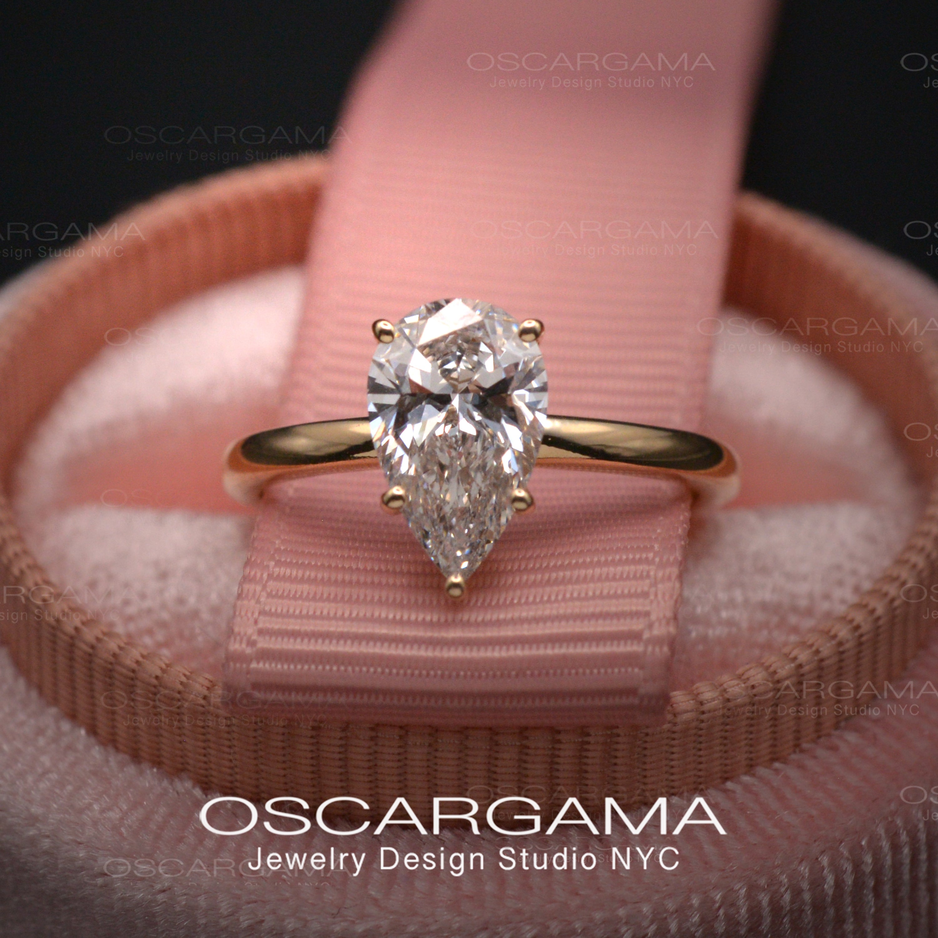 Classic Solitaire Diamond Pear Shape