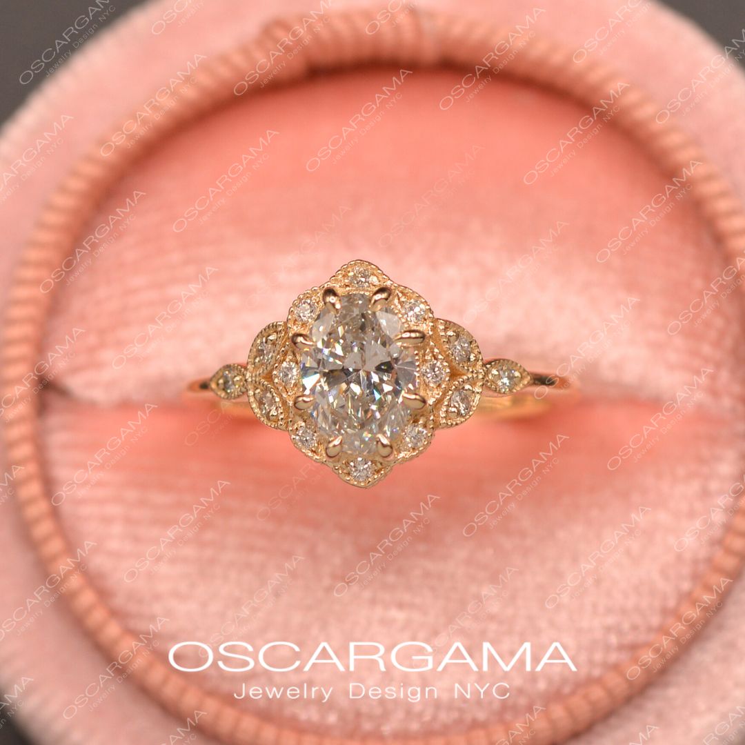 Daisy vintage inspired ring