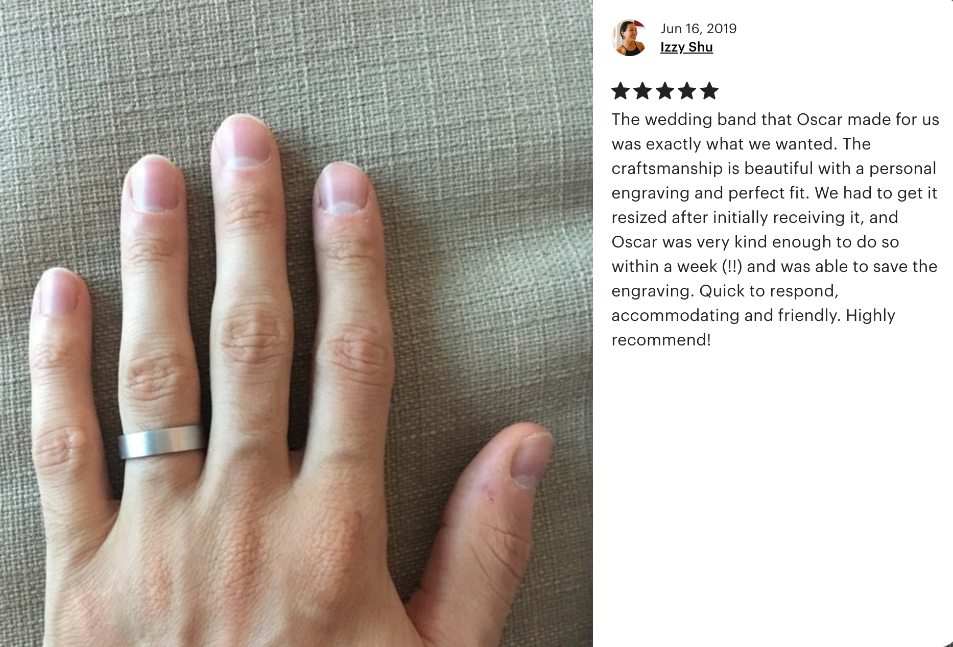 Man Satting Wedding band