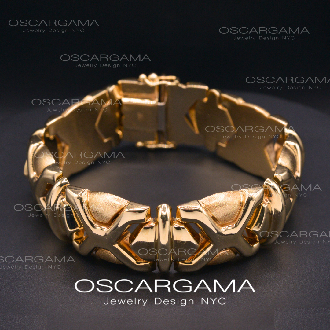 Italian Gold Bracelet | Antique Vintage Art Deco